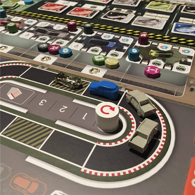 A board game in progress