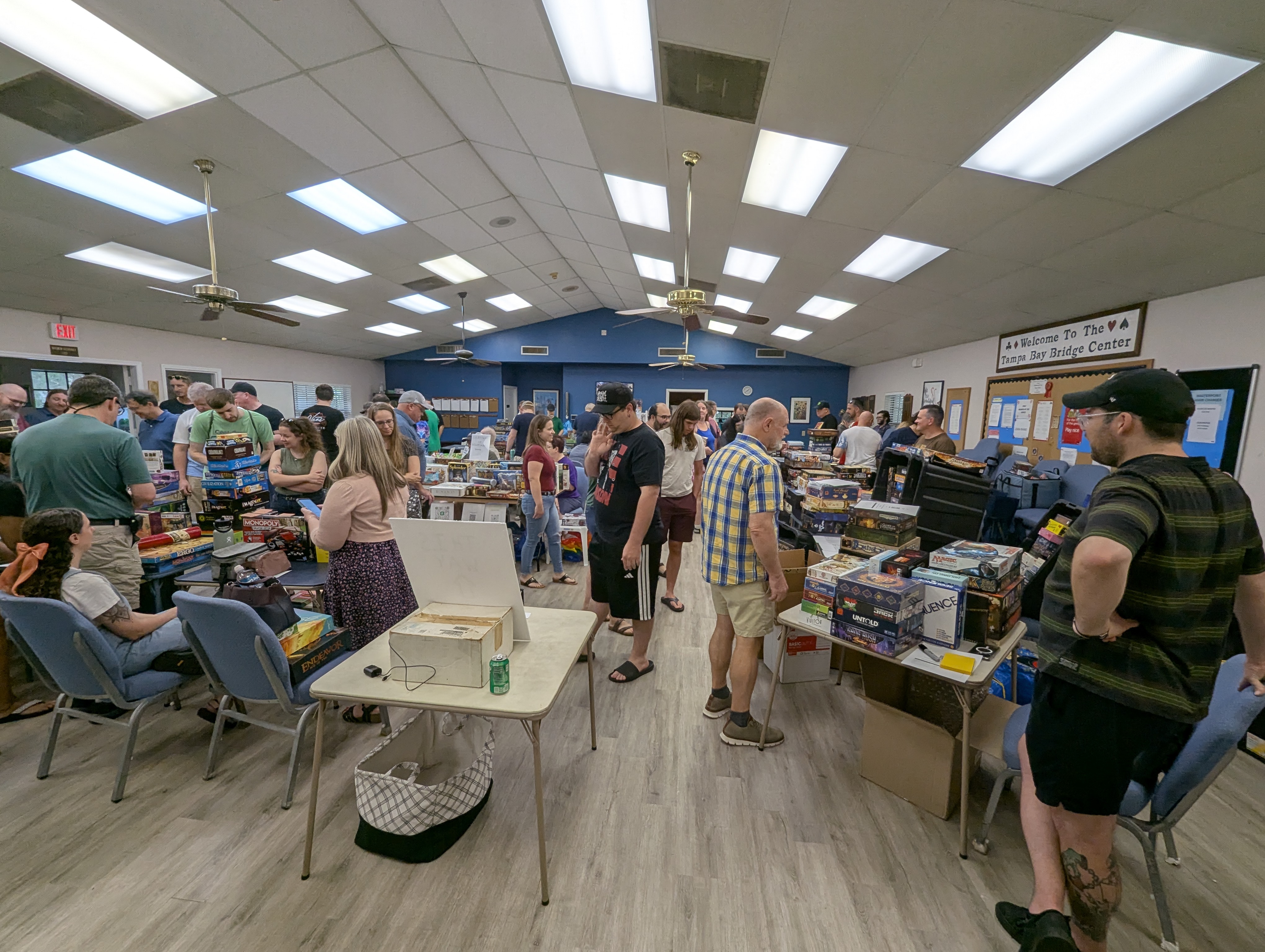 Semi-annual board game flea market at Tampa Gaming Guild